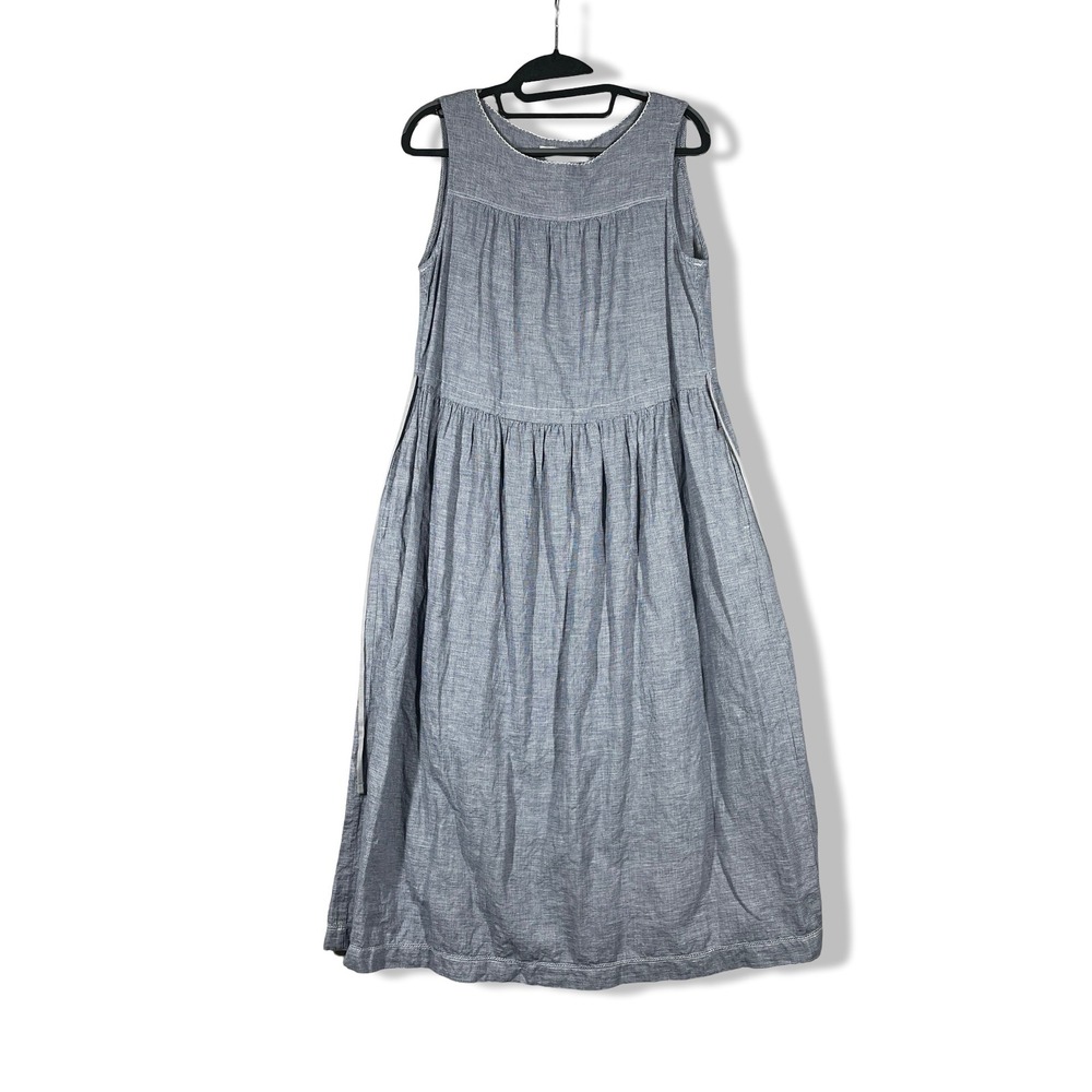 Uniqlo Ines De La Fressange Dress Womens XS Blue Cottagecore Minimalist Prairie